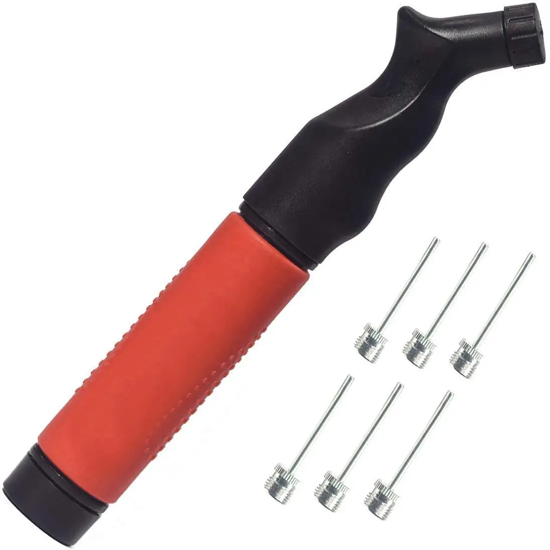 Dual Action Ball Pump Compact 6 Inches Mini Size With 4 Needles And 3 Inches Air Hose-Functional And Easy To Use Cyclone Sports