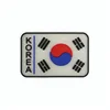 Wholesale 2018 New Hot Custom Small Transparent PVC Soft Rubber Korean American Country Flag Morale Patch