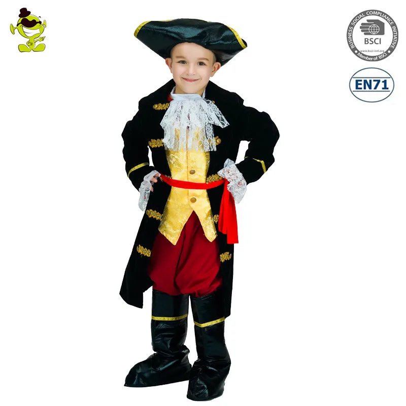 Boys Cool Pirate Costumes Children Domineering Viking Prince Cosplay Outfits