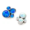G23 Titanium Clusters Opal Dermal Tragus Helix Accessory Body Piercing Jewelry