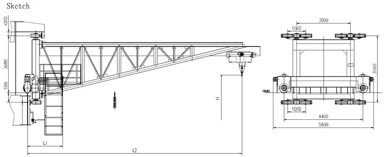 Europe style 360°Wall mounted travelling slewing jib crane 5 ton with Anti-derailment device 360