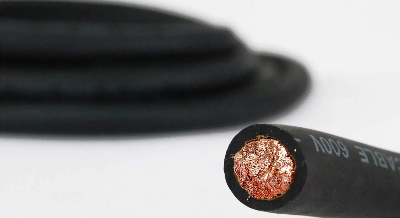 Nassau Power wire 1/0 Gauge AWG 125 ft BLACK. HD USA Welding Lead and Car Battery Cable 600V Copper Wire Cable