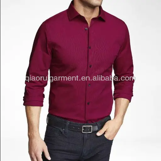 Men's Royal Blue Slim Fit Dress Shirt 