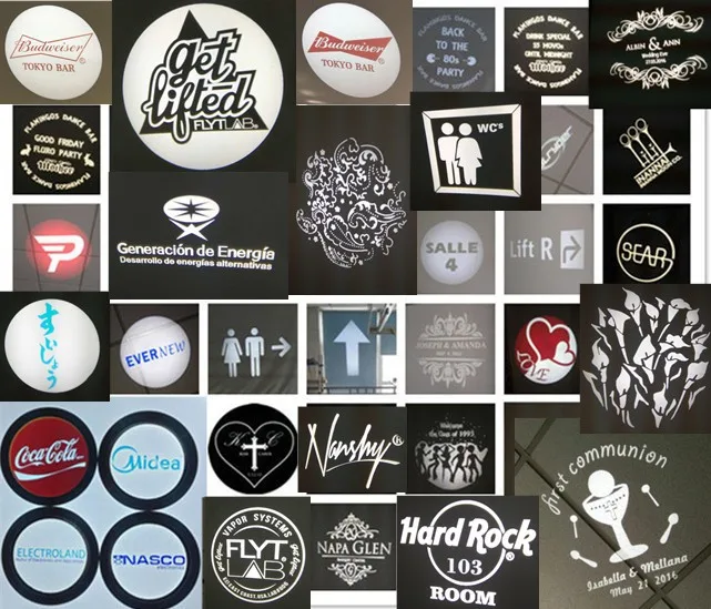 高品质 led 高清玻璃 gobo 印刷广告定制标志