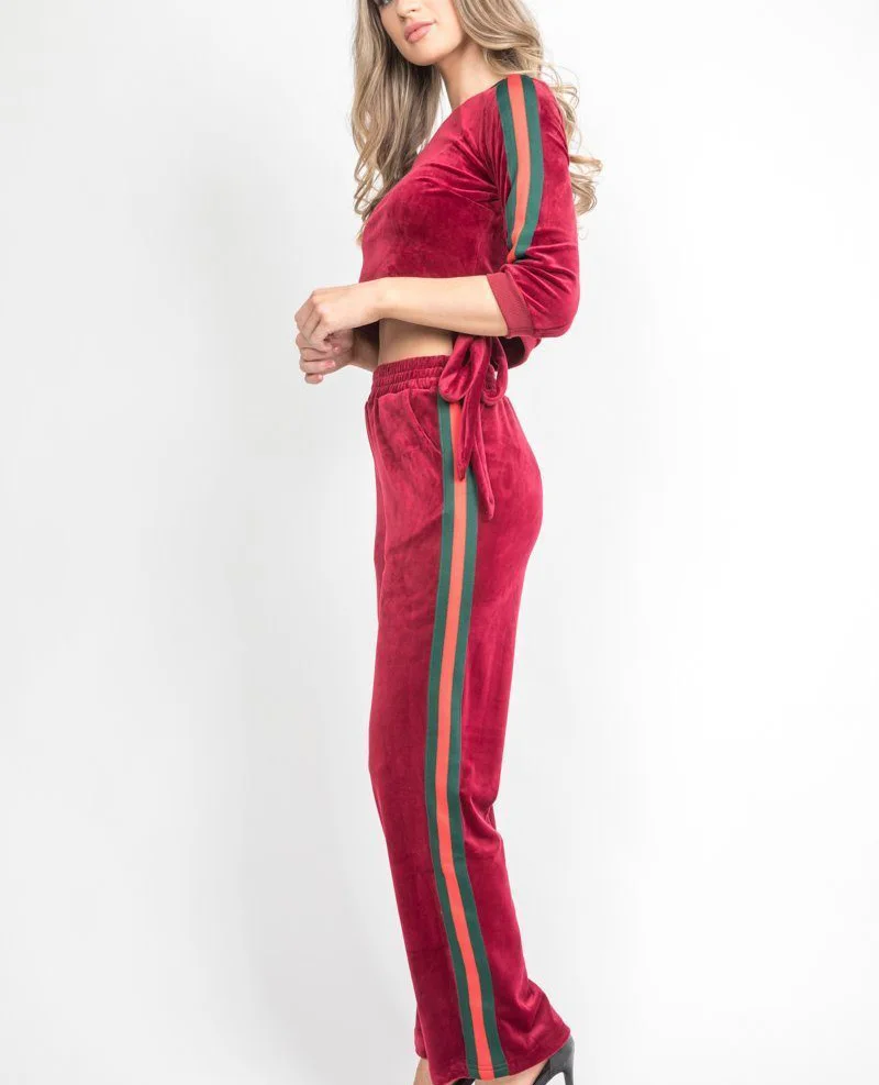 ladies velour leisure suits