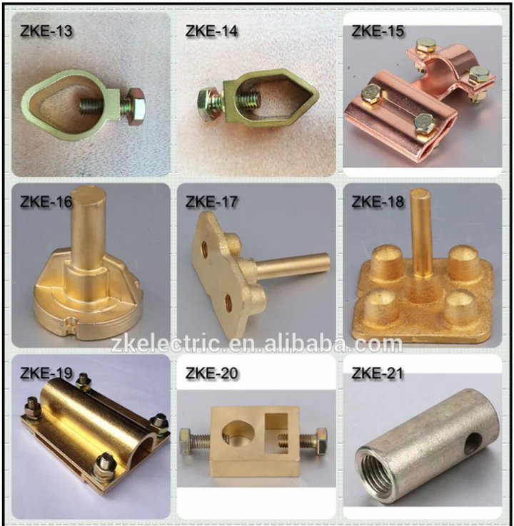 Brass Earth Clamps,Earth Rod Clamps,Earth Rod Connector For Rod And