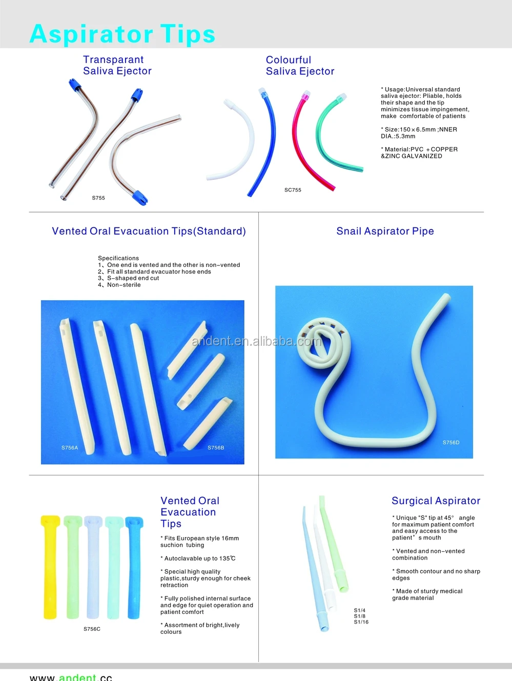 Dental Supply Material Disposable Vented Oral Evacuation Tips - Buy