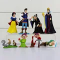 8Pcs Set Princess Snow White And The Seven Dwarfs Queen Prince PVC Figure Toys Dolls 4