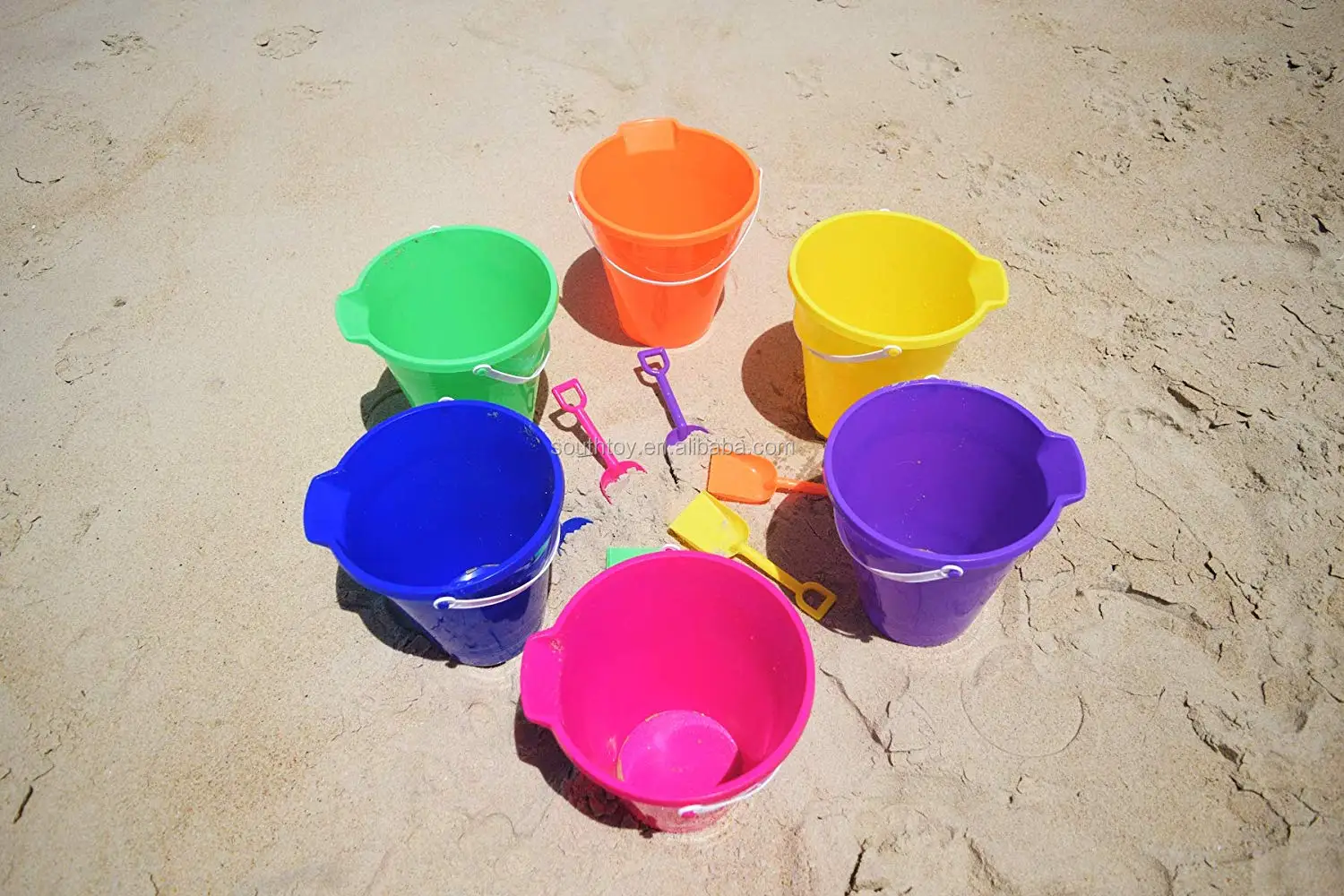 Summer Party Favors Plastic Beach Sand Pails And Shovels Beach Toys