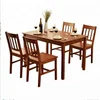 Modern Pine Wood Dining Table set With 4 or 6 Chairs