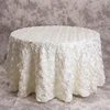 hot sale polyester big small rose interlock colorful table cloth