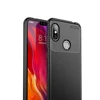 Laudtec New Carbon Fiber Tpu Silicone Back Phone Cover Case For Xiaomi Redmi Note 6