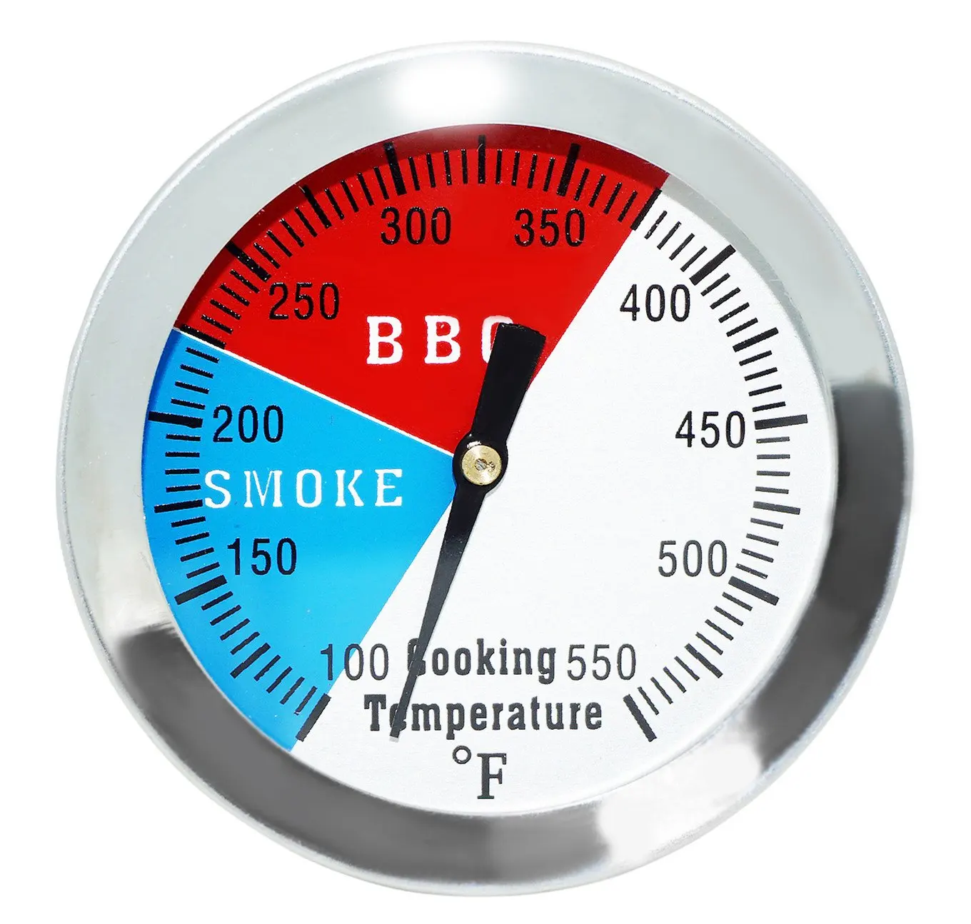 3" BBQ Pit Smoker Grill Thermometer Temperature Gauge Bi-metal 1/2 NPT Stem