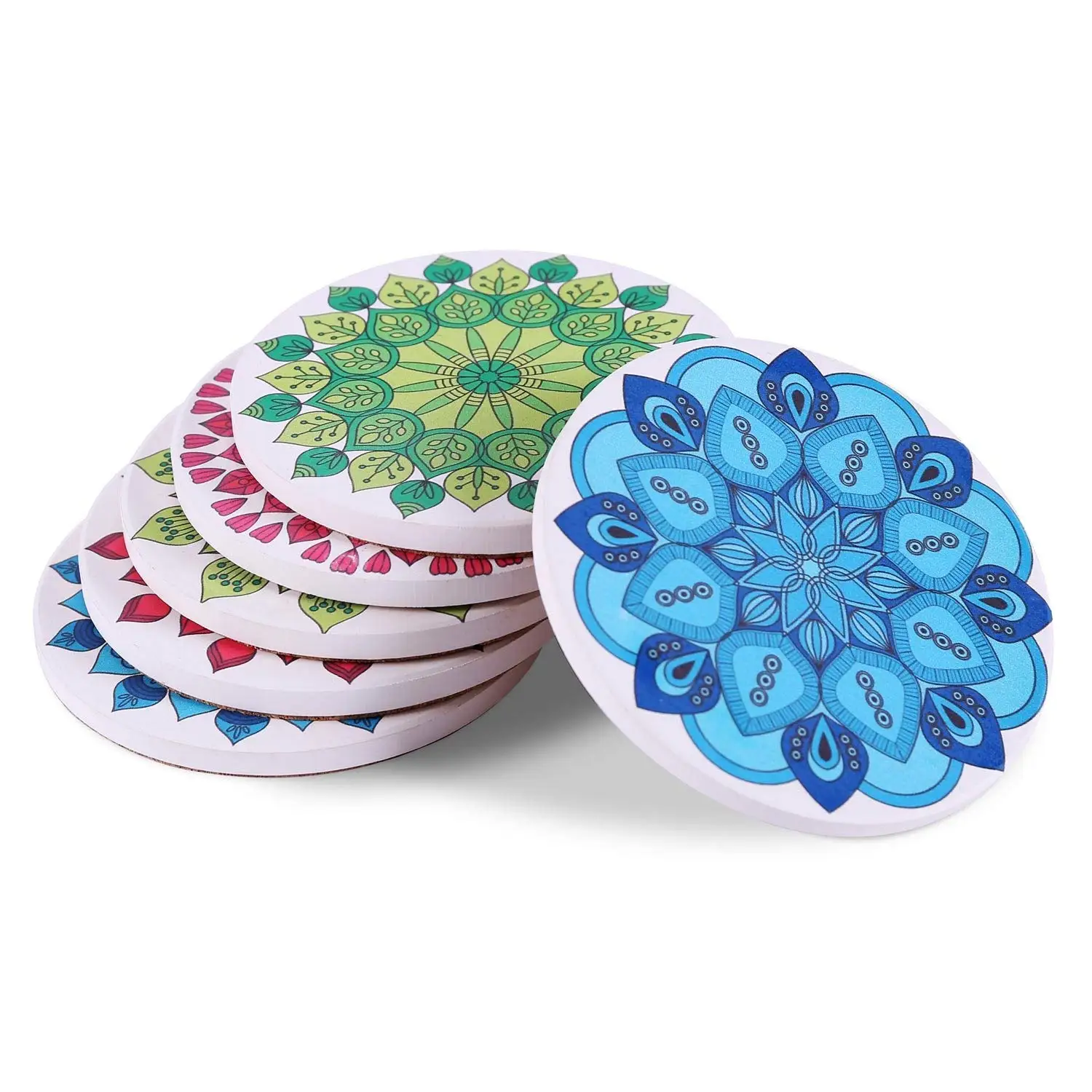 colorful coasters