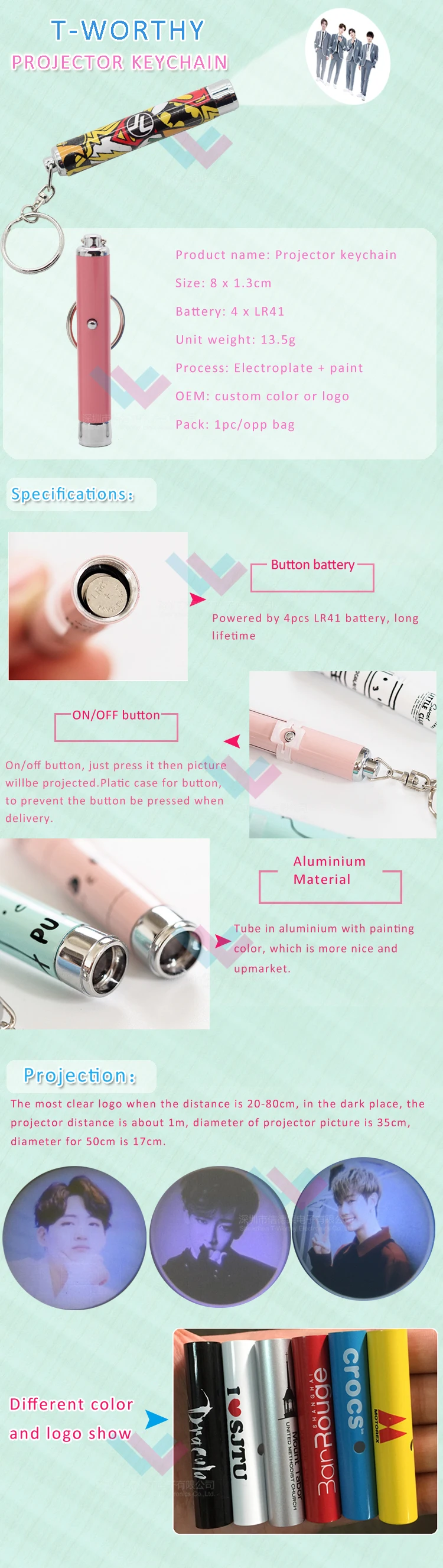 Projector keychain (8)