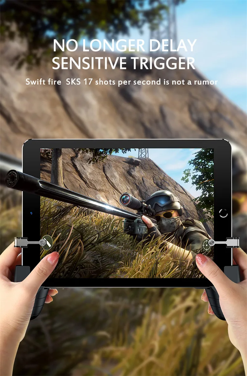 Pubg Controller Gamepad For Ipad Tablet Trigger Fire Button Aim Key
