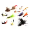 LEYI 12 Hackled Dry Trout Fly Fishing Flies with big eyes fly bait lures bait hook