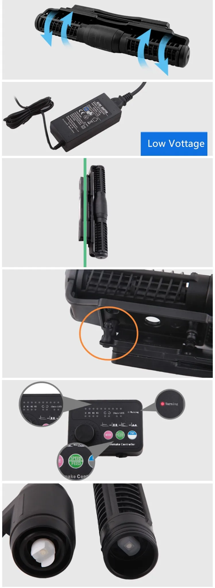 24V 3A Adaptor For Jebao WP40 WP-40P Wave Maker Powerhead Pump DC