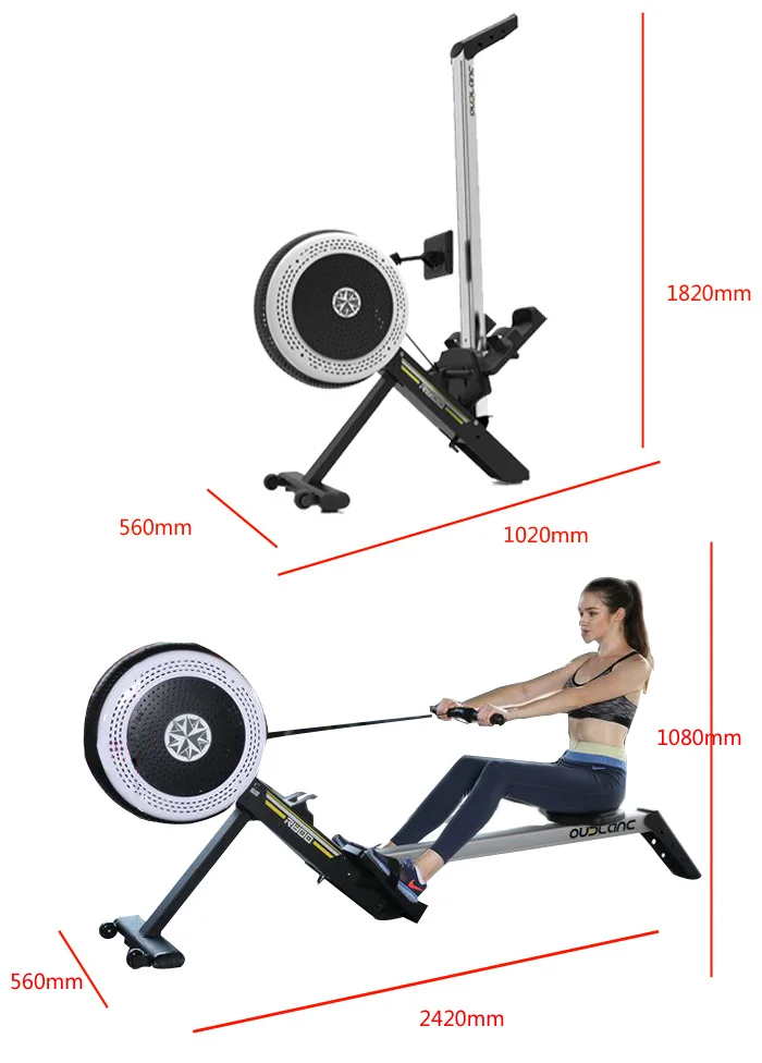Sjr300 Professional Commercial Rower Foldable Crane Rowing Machine