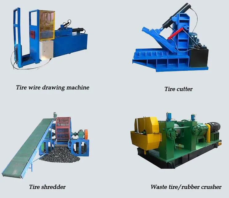 Tire Shredder Machine To Make Crumb Rubber/ Double Shaft Tire Shredder