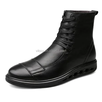 genuine leather boots mens