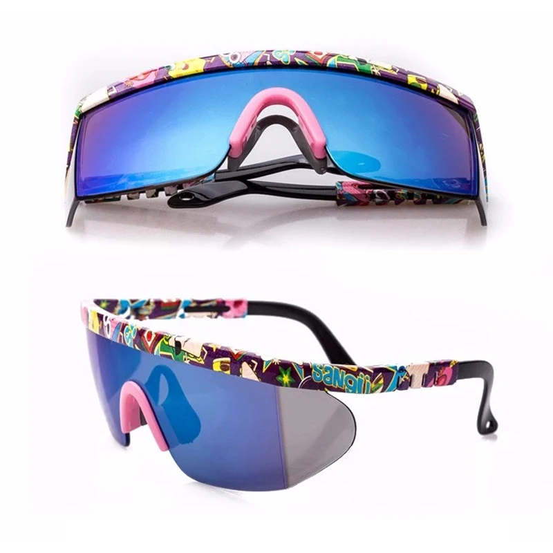 Mountain Climbing Sunglasses Anti Wind Integrated Lenses Outdoor Flat