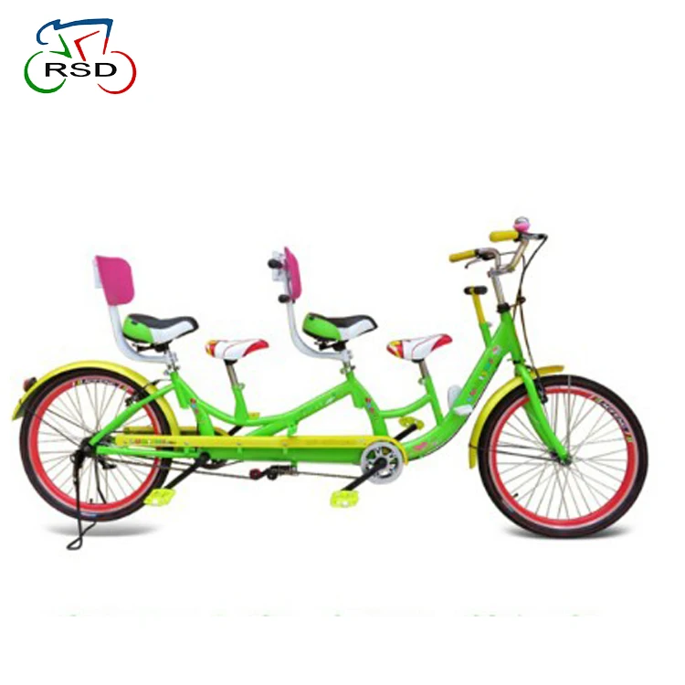 Green Color Lovely 3 Seat Conference Bike Tricycle For Cute Person/20 ...