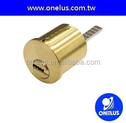 
with bronze key rim lock cylinder 