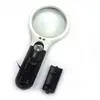 Handheld 3X 45X Illuminated Magnifier 3 LED High Quality ABS Body Microscope Reading Magnifying Glass Aid for Seniors loupe