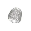 European Hotsale Laser Cut Stainless Steel Custom Lotus Sri Yantra Ring