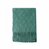 VB3022 - Wholesale Solid Color Throw Blanket Lightweight Soft for Sofa Bed Couch Knitted Blanket Cozy Luxury 100% Polyester
