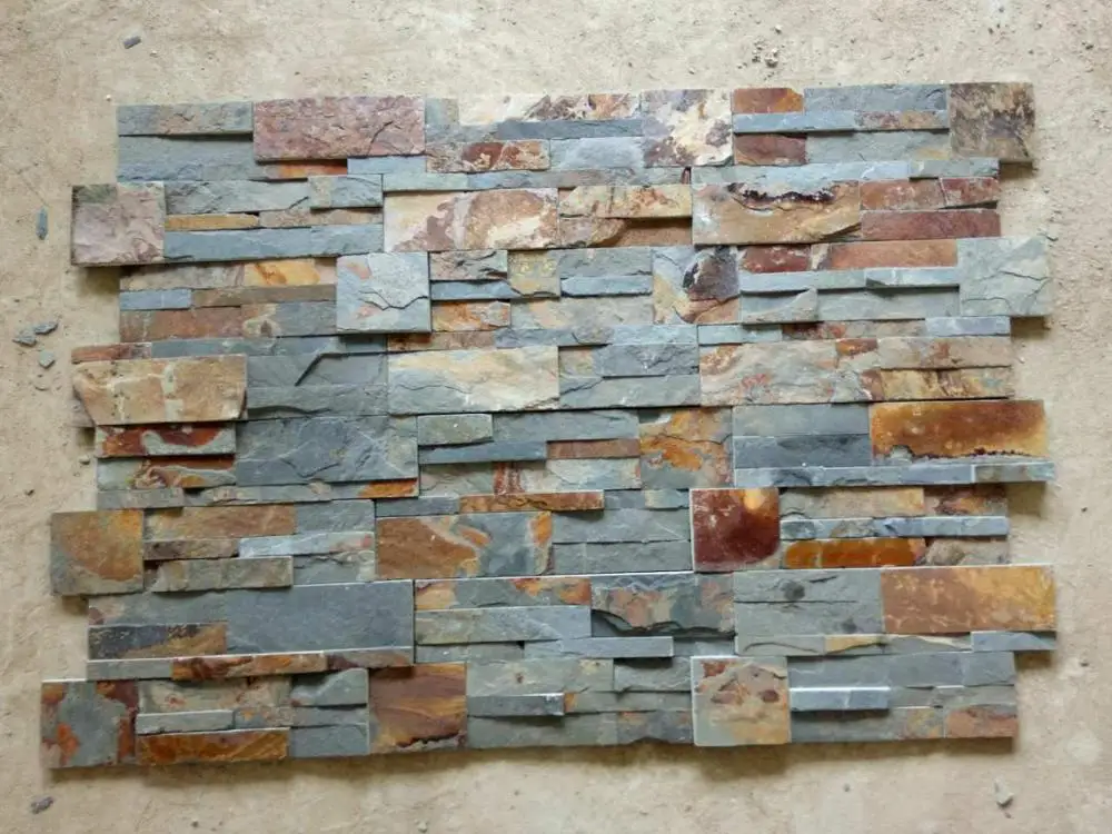 Paneles De Chapa De Pared De Piedra Cultura Natural Piedra Apilada