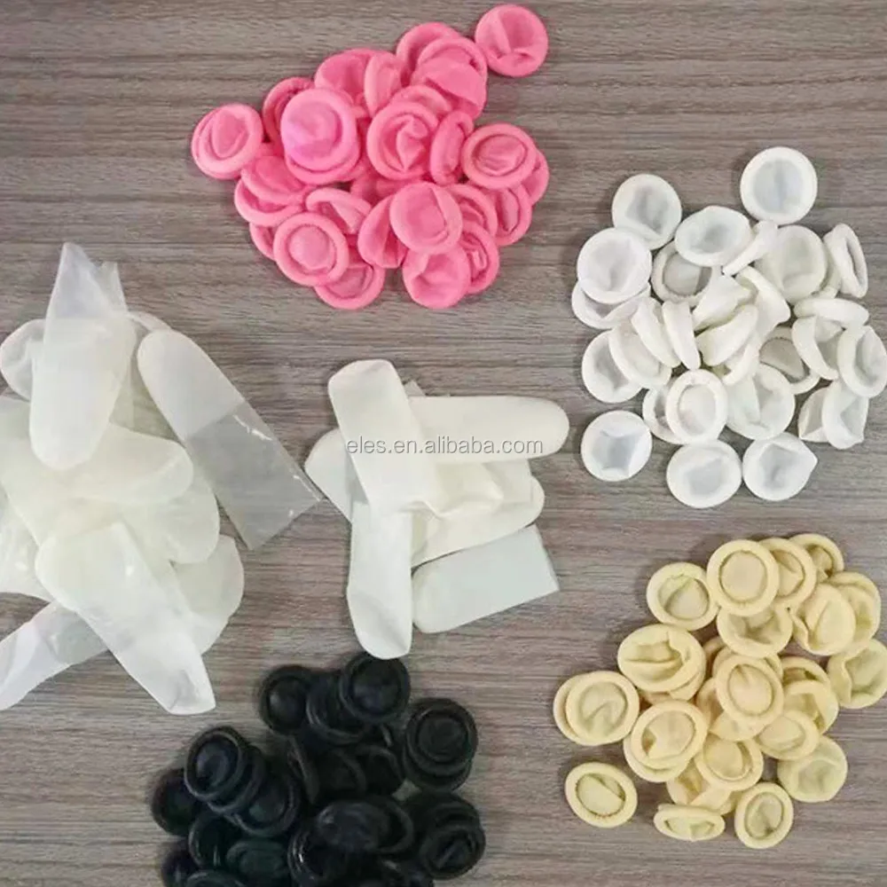 Dotted Orange Yellow Fingerstall Fingercots & Finger Dissipative Finger