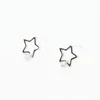 2018 Fashion silver earrings studs star zircon earring 925 sterling silver