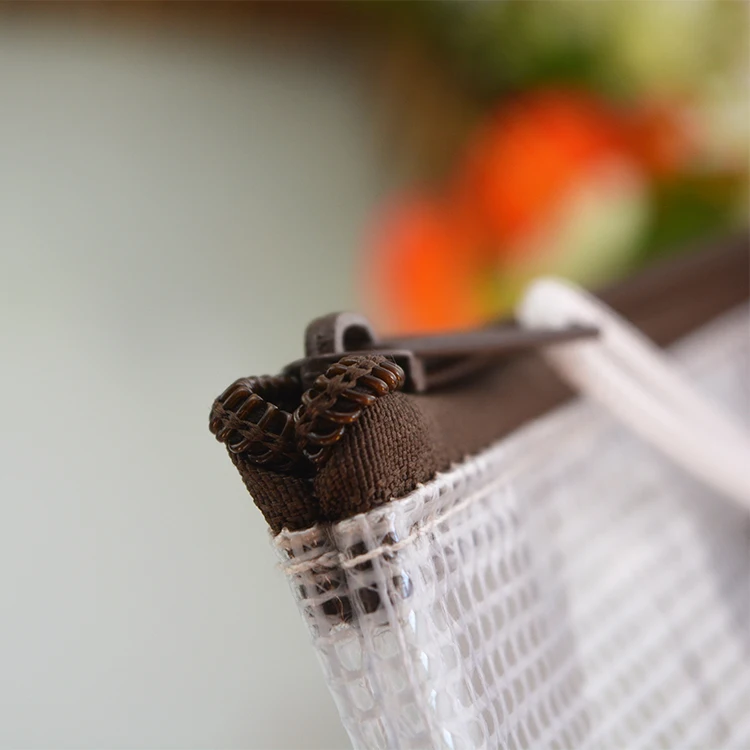 Pvc Mesh Envelope Document Storage Zipper Bag A4 Size Stationary Bag