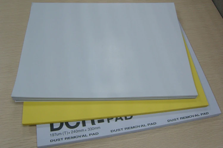 Cleanroom Dust Sticky Removal Paper Pad For Cleaning Silicone Roller
