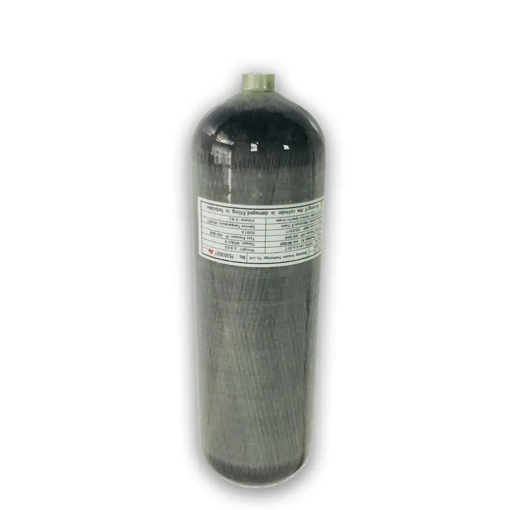 New 6.8l 30mpa Carbon Fiber Cylinder Hydrogen Gas Cylinder Compressed ...