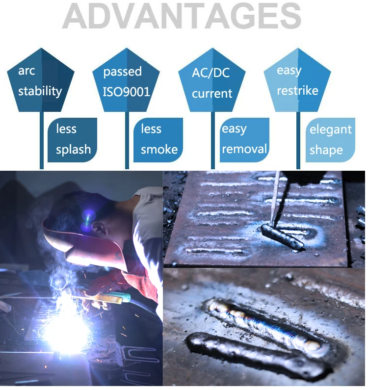 Factory Supplier Mild Steel E6013 Welding Rods Electrode Aws E 7018 Carbon Rod With Ce Certificate\n