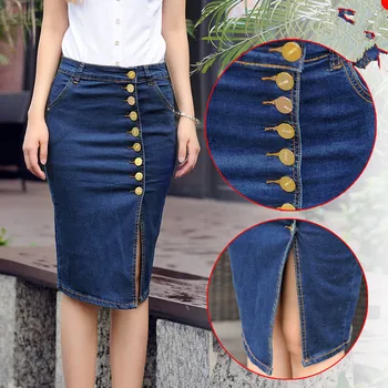 New Model Jeans Pent Skirt Sex Women Jeans With Metal Button - Buy New ...