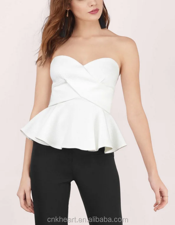 boob tube peplum