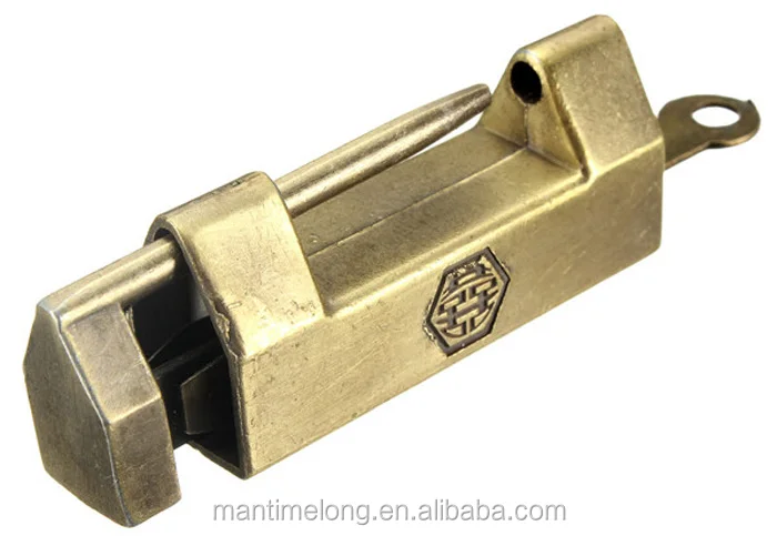 Key Jewelry Chest Box Decorative Hardware Chinese Vintage Style Lock Padlock