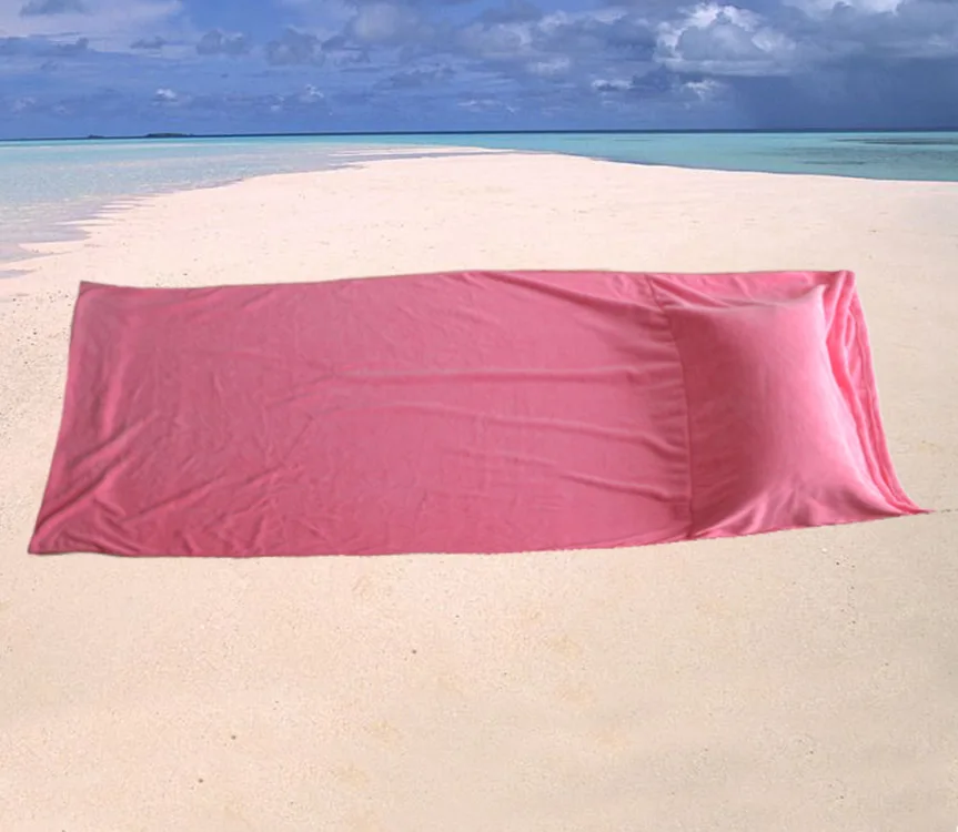 Microfiber Beach Towel With Pillow And Bag Buy Microfiber Beach Towel