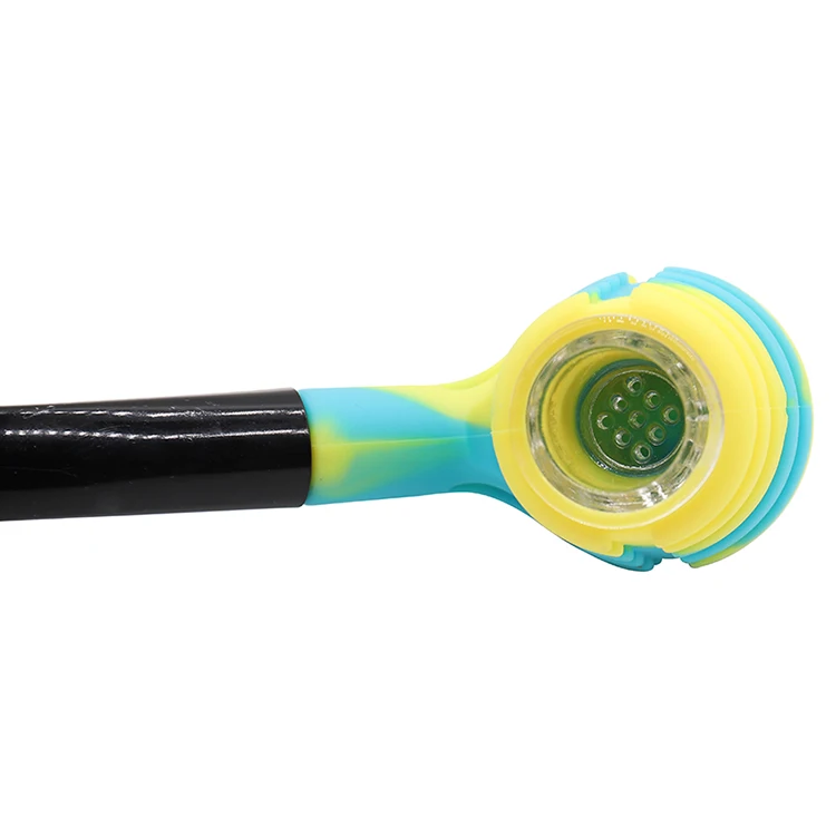 Tobacco Pipe Glass Hammer Smoking Silicone Pipe
