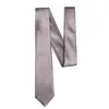 HH-012 6cm Width Light Gray Fabric Necktie Slim Silk Men Plain Tie