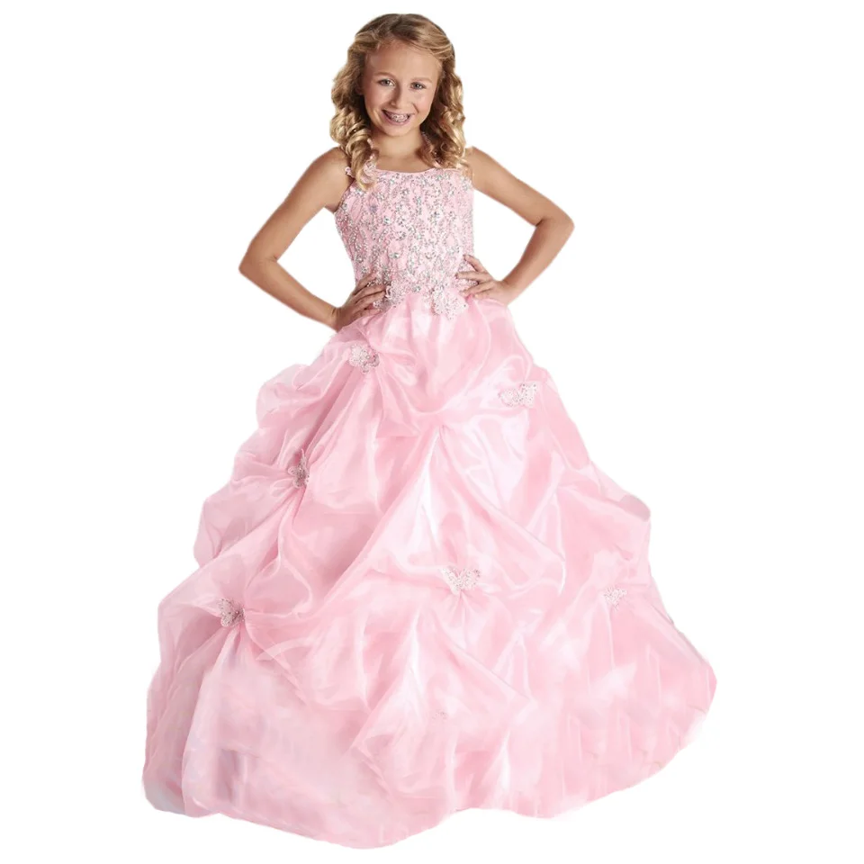pink prom dresses kids
