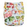 Fashion printed one size soft washable colored baby reusable cloth diaper