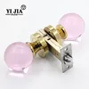 round zinc alloy passage door crystal glass ball knobs handles