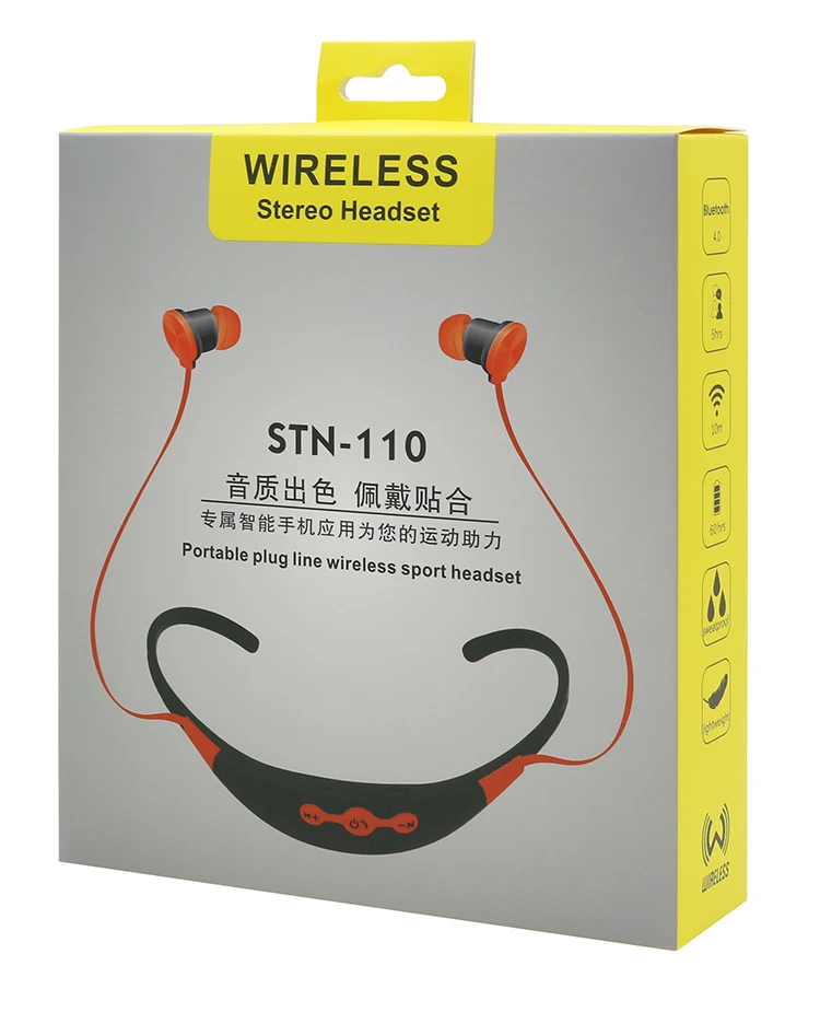 Neckband Wireless Sport Blue Tooth Headset With Mic For Xiaomi Iphone X Buy Blue Tooth Headset