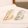Fashionable tempered leaves zinc alloy ring