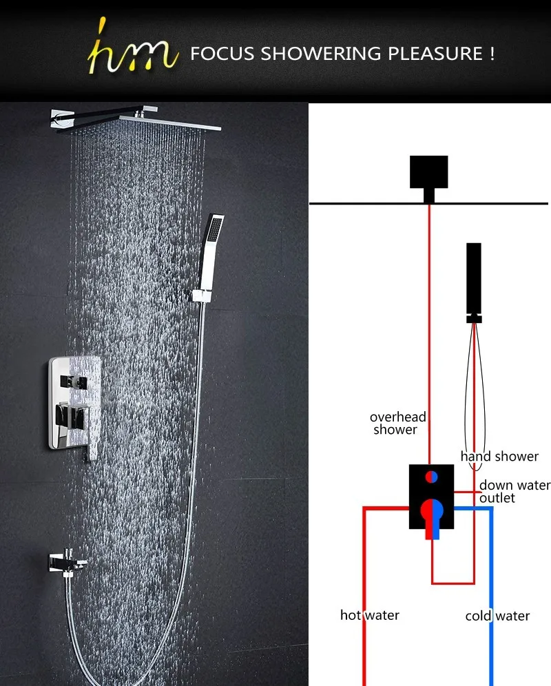 Good Quality Bathroom Hot Cold 2 Way Shower Diverter Valve Buy Hot